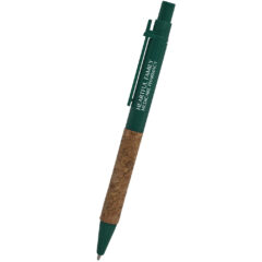 Cork Grip Pen - 474_GRN_Silkscreen