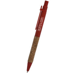 Cork Grip Pen - 474_RED_Silkscreen