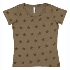 Code Five Women’s Star Print Scoop Neck T-Shirt - 89323_f_fm