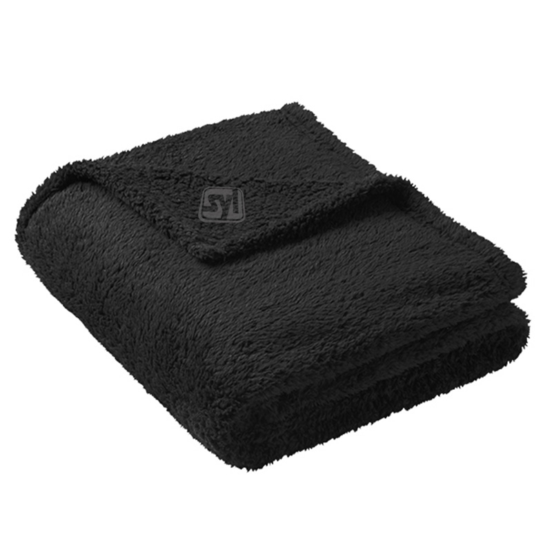 Port Authority® Cozy Blanket - BP36_black_flat_folded