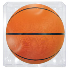 Full Size Rubber Basketball – 29-1/2″ - FSRB display case