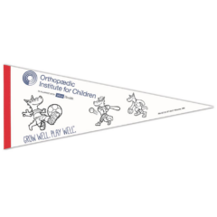 Color Me Felt Pennant - colormepennantred