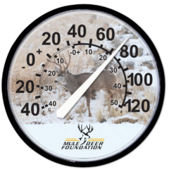 Indoor/Outdoor Thermometer - indooroutdoorthermometerblackcase