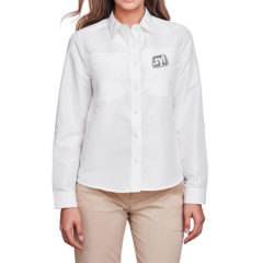 Harriton Ladies’ Key West Long-Sleeve Performance Staff Shirt - m580lw_rd_z