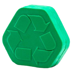 Pencil Top Erasers - penciltoperaserrecyclesymbol