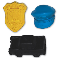 Pencil Top Erasers - penciltoperasrminipolicecollection