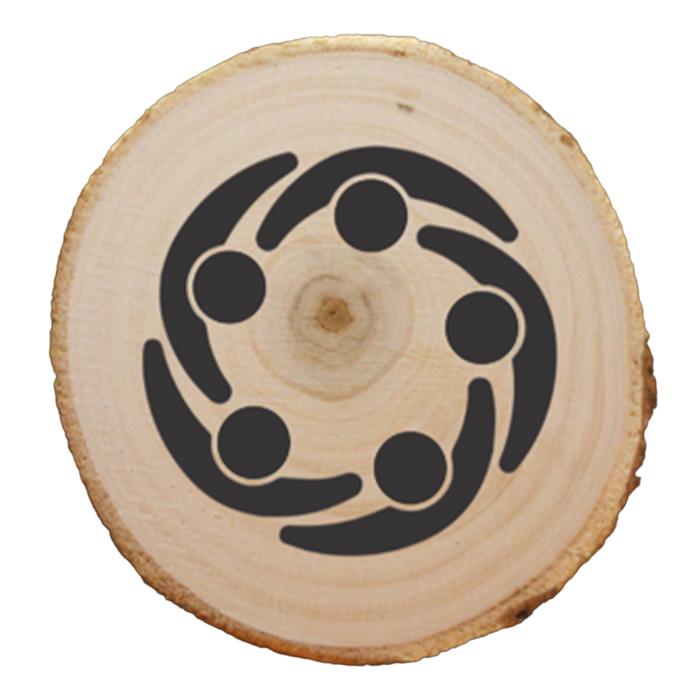 Tree Bark Drink Coaster Show Your Logo
