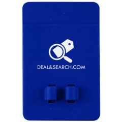 Phone Wallet with Earbuds Holder - 25135_BLU_Silkscreen