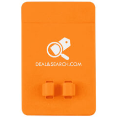 Phone Wallet with Earbuds Holder - 25135_ORN_Silkscreen