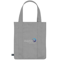 Non-Woven Shopper Tote Bag with 100% RPET Material - 30002_GRA_Colorbrite