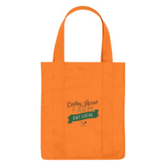 Non-Woven Shopper Tote Bag with RPET Material - 30002_ORN_Colorbrite