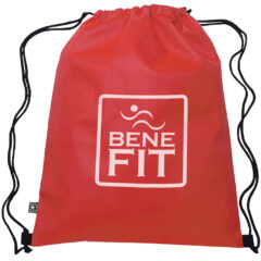 Non-Woven Sports Pack with 100% RPET Material - 35001_RED_Silkscreen