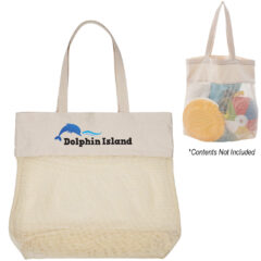 Carlisle Cotton Market Tote Bag - 3871_NAT_Colorbrite