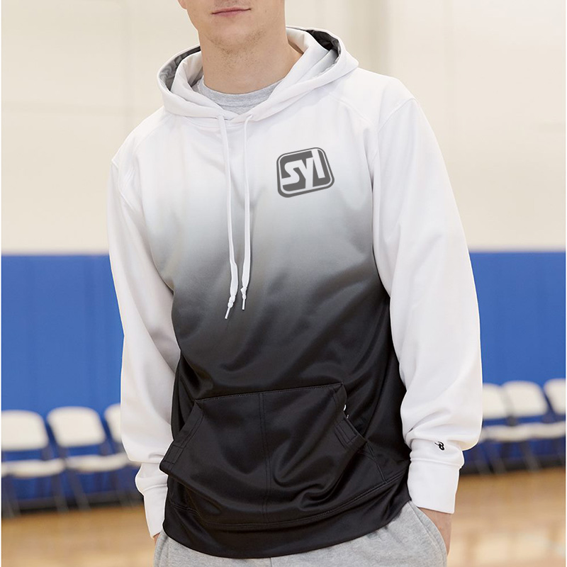 Badger Ombre Hooded Sweatshirt - 8848_fl