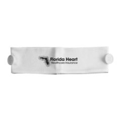 Cooling Headband Face Mask Holder - 93002_WHT_Silkscreen
