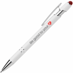 Ellipse White Barrel Softy Stylus Pen - Ellipse White Barrel Softy Stylus Pen 8211 Red