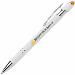 Ellipse White Barrel Softy Stylus Pen - Ellipse White Barrel Softy Stylus Pen 8211 Yellow