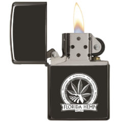 Zippo® High Polish Windproof Lighter - High Polish Black Zipporeg- Windproof Lighter_24756 8211 Open Flame