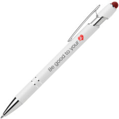 Ellipse White Barrel Softy Stylus Pen - MPE-C-GS-Red