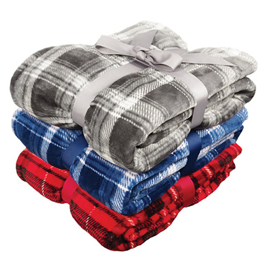 Flannel Plush Pattern Blanket - OLYMPUS DIGITAL CAMERA