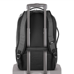 Solo NY® Grand Travel TSA Backpack - SoloNYGrandTravelTSABackpacktrolleystrapinuse