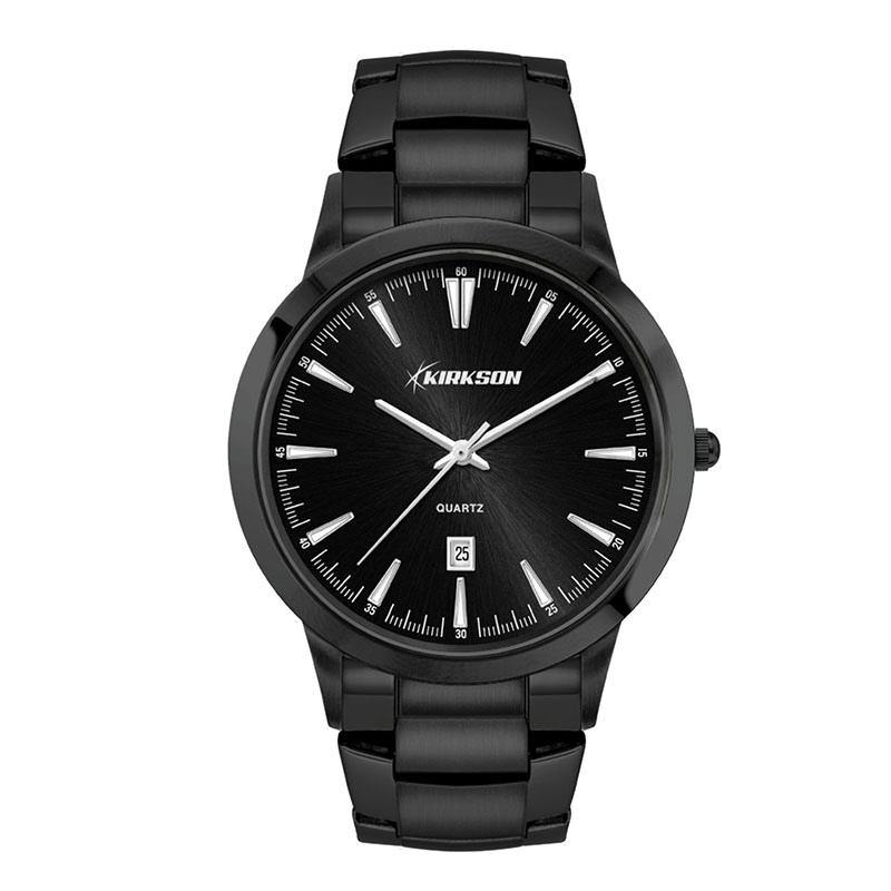 Men’s Black Case Watch with Stainless Steel Band - WC4042