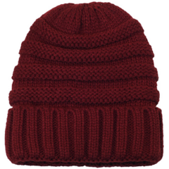 Cici Knit Beanie - ciciburgundy