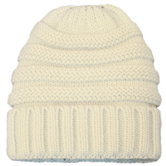 Cici Knit Beanie - ciciivory