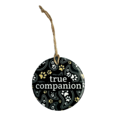 Ornament – Ceramic Round with Full Color Imprint - circleceramicornament