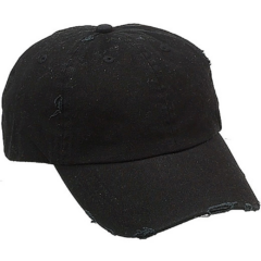 Distressed Chino Cap - distressedchinocapblack