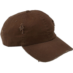 Distressed Chino Cap - distressedchinocapbrown