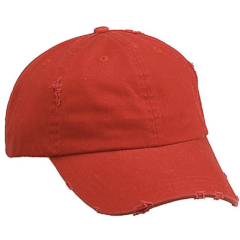 Distressed Chino Cap - distressedchinocapred