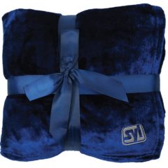 Flannel Plush Blanket - flannelplushcobaltblue