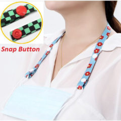 Adjustable Face Mask Lanyard with Full Color Imprint - main