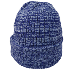 Thinsulate Marble Beanie with Fleece Lining - marbleknitroyal