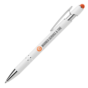 Ellipse White Barrel Softy Stylus Pen - mpe-c-orange-7417