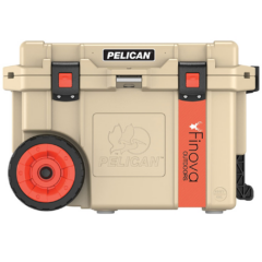 Pelican™ Elite Wheeled Cooler – 45 quart - pelicanelitewheeledcooler45qtkhaki
