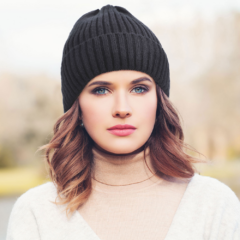 Ribbed Pattern Beanie - ribbedpatternbeaniein use