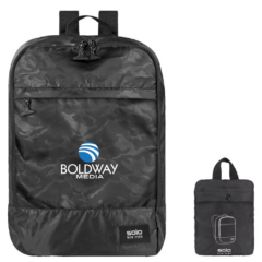 Solo NY® Packable Backpack - solonypackablebackpackblackcamouflage