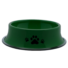 Stainless Steel Pet Bowl – 24 oz - steeldogbowlgreen