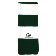 Striped Acrylic Scarf - stripedscarfforestwhite