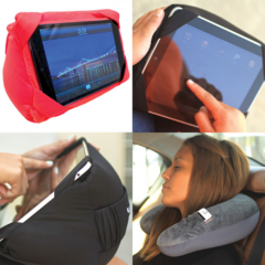 Travel Pillow/Tablet Stand - travelpillowtabletstandinuse