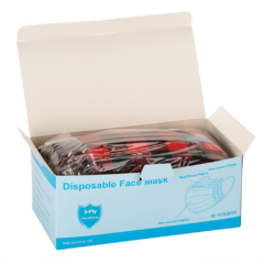 Plaid Disposable Face Masks - 50pcbox