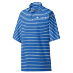 FootJoy Performance Classic Stripe Slim Fit Golf Shirt - FJCLST-FD_MARINEWHIT