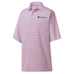 FootJoy Performance Classic Stripe Slim Fit Golf Shirt - FJCLST-FD_PINKLTBLUE