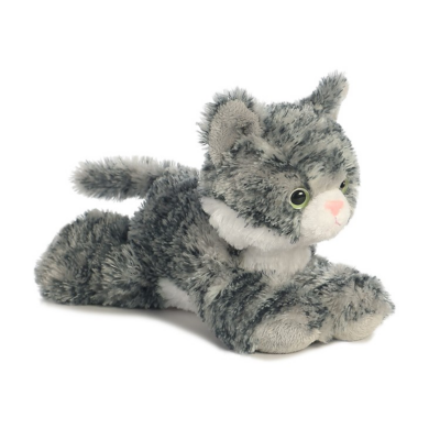 Grey Tabby Cat Plush Toy 8211 8in