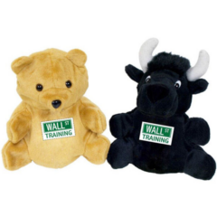 Reversible Bear/Black Bull Puppet – 7″ - Reversible Bear-Bull Puppet 8211 7in