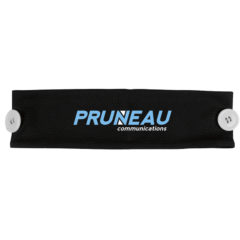 Cooling Headband with Buttons - black