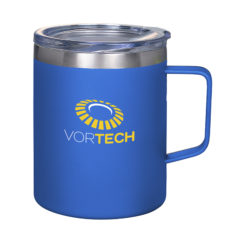 Vacuum Insulated Coffee Mug with Handle – 12 oz - blue