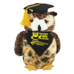 Osmand Graduation Owl Plush Toy – 8″ - graduation owl